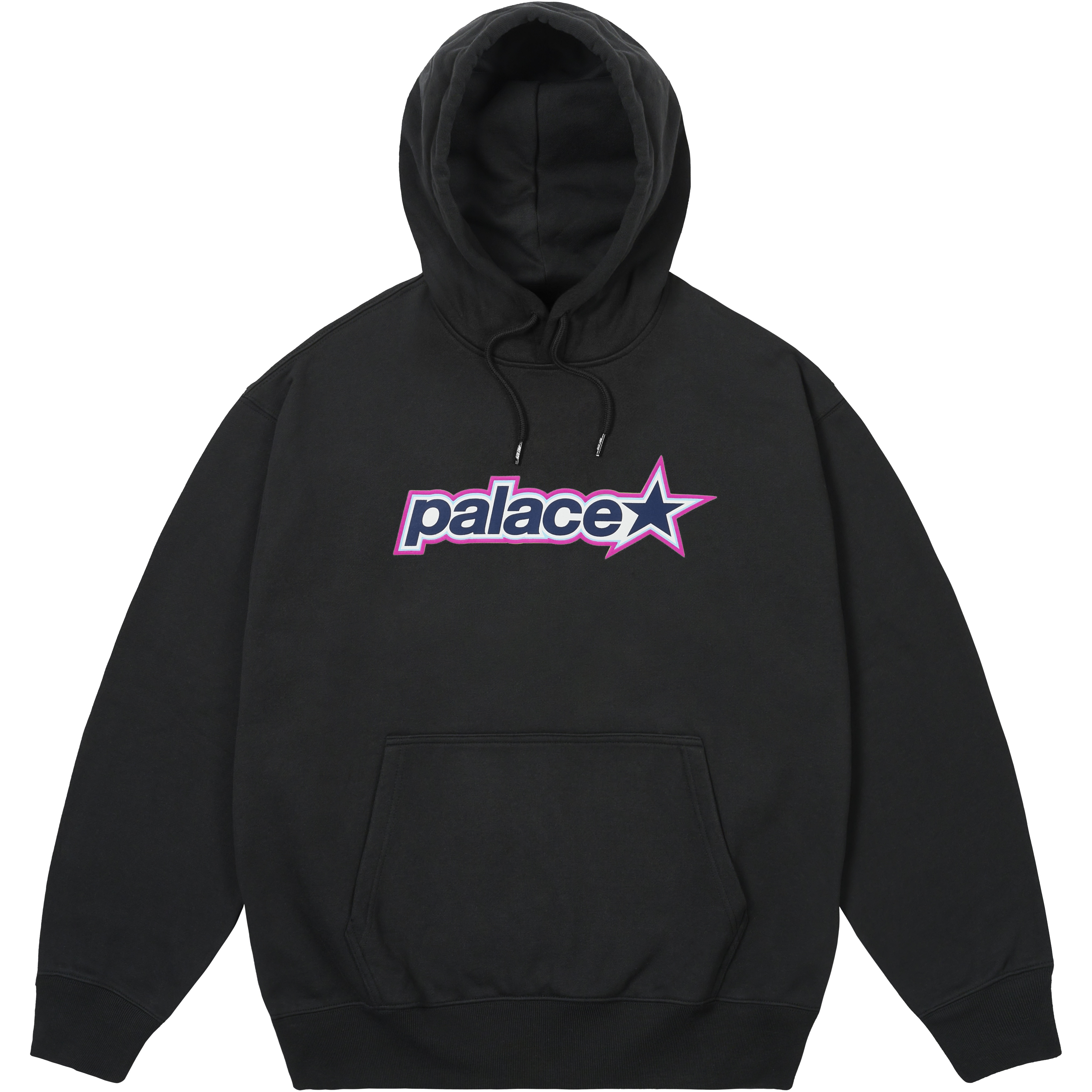 Palace P STAR HOOD BLACK