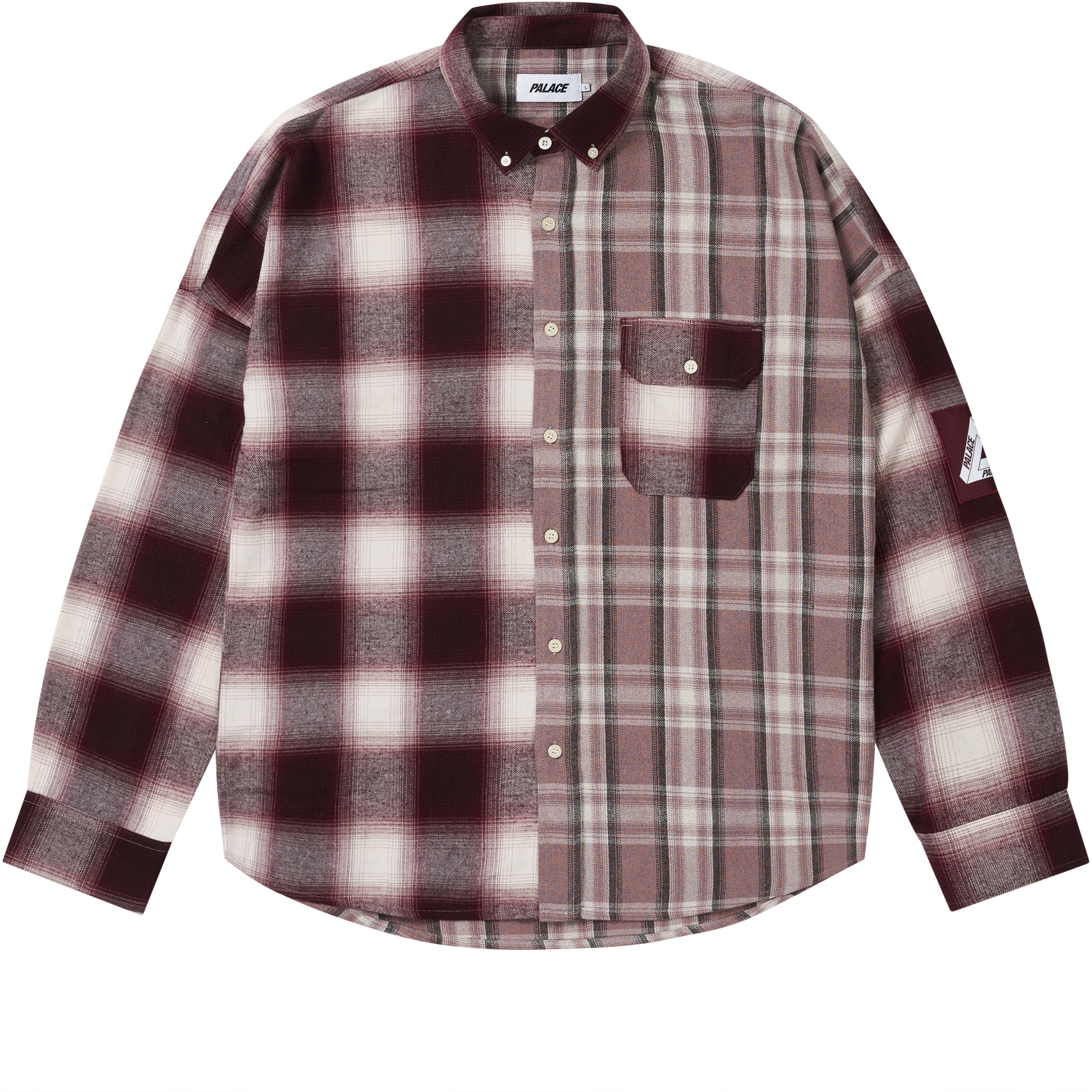 Palace PATCHY FLANNEL SHIRT RED