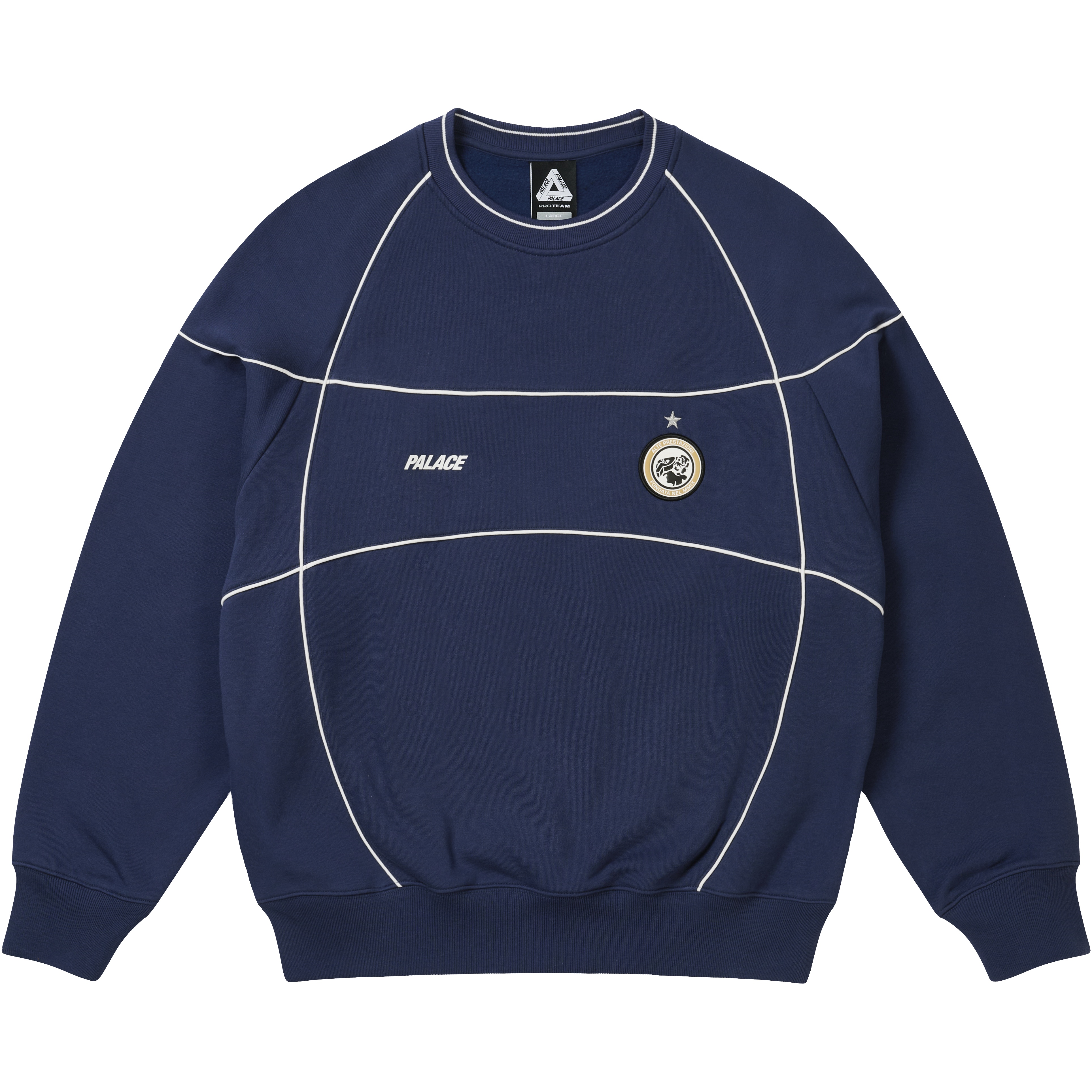 Palace PRO TEAM PIPED CREW NAVY