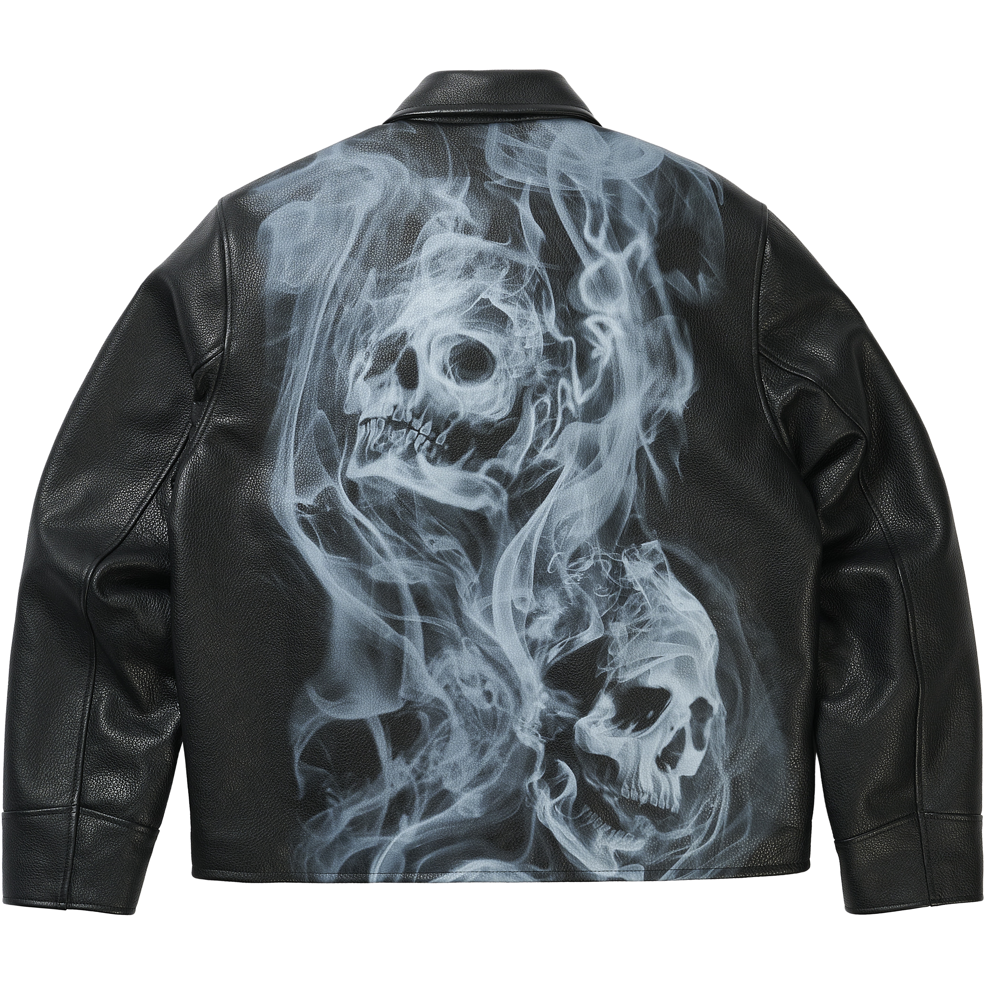 Thumbnail SMOKED LEATHER JACKET BLACK one color