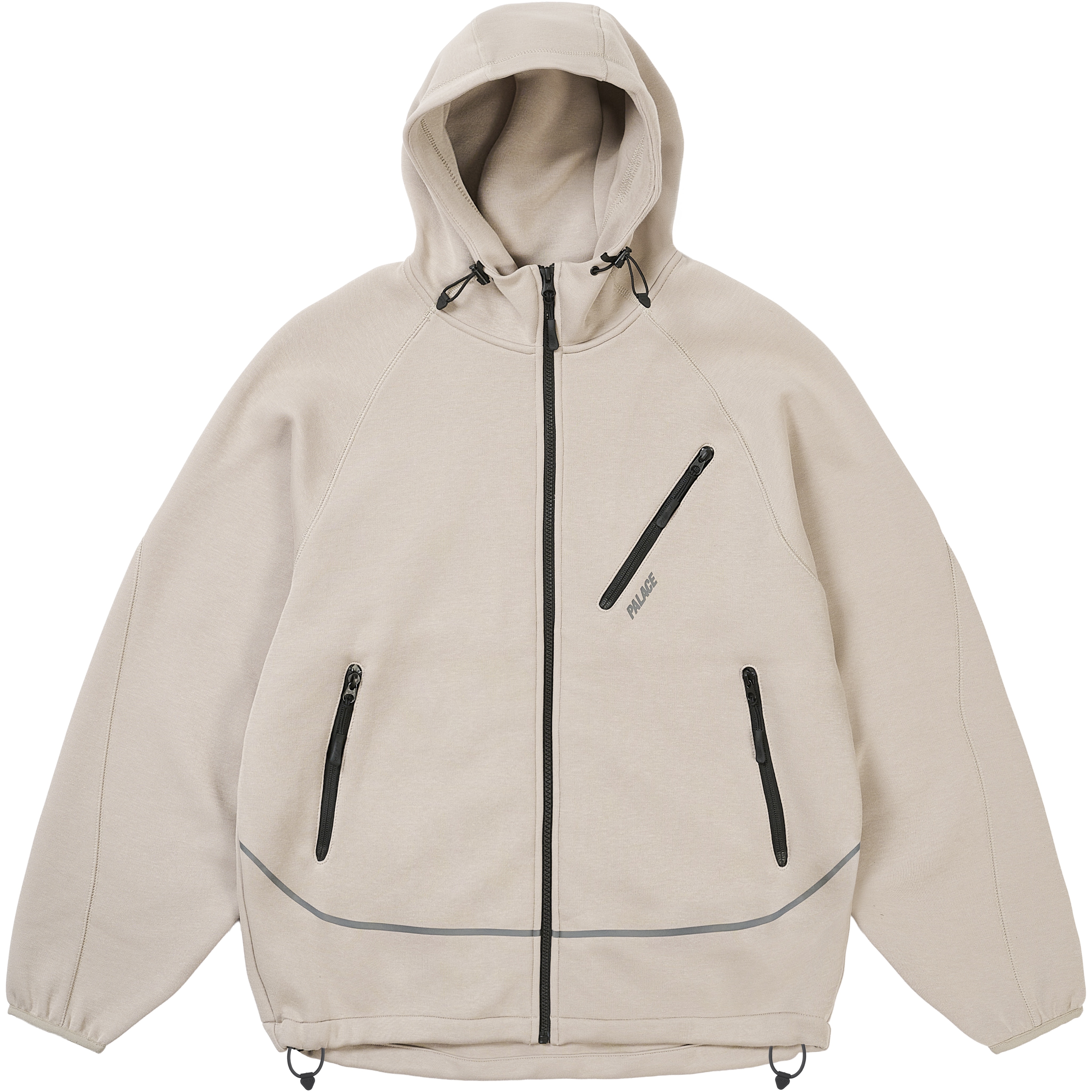 Palace SPORTY ZIP HOOD CONCRETE GREY
