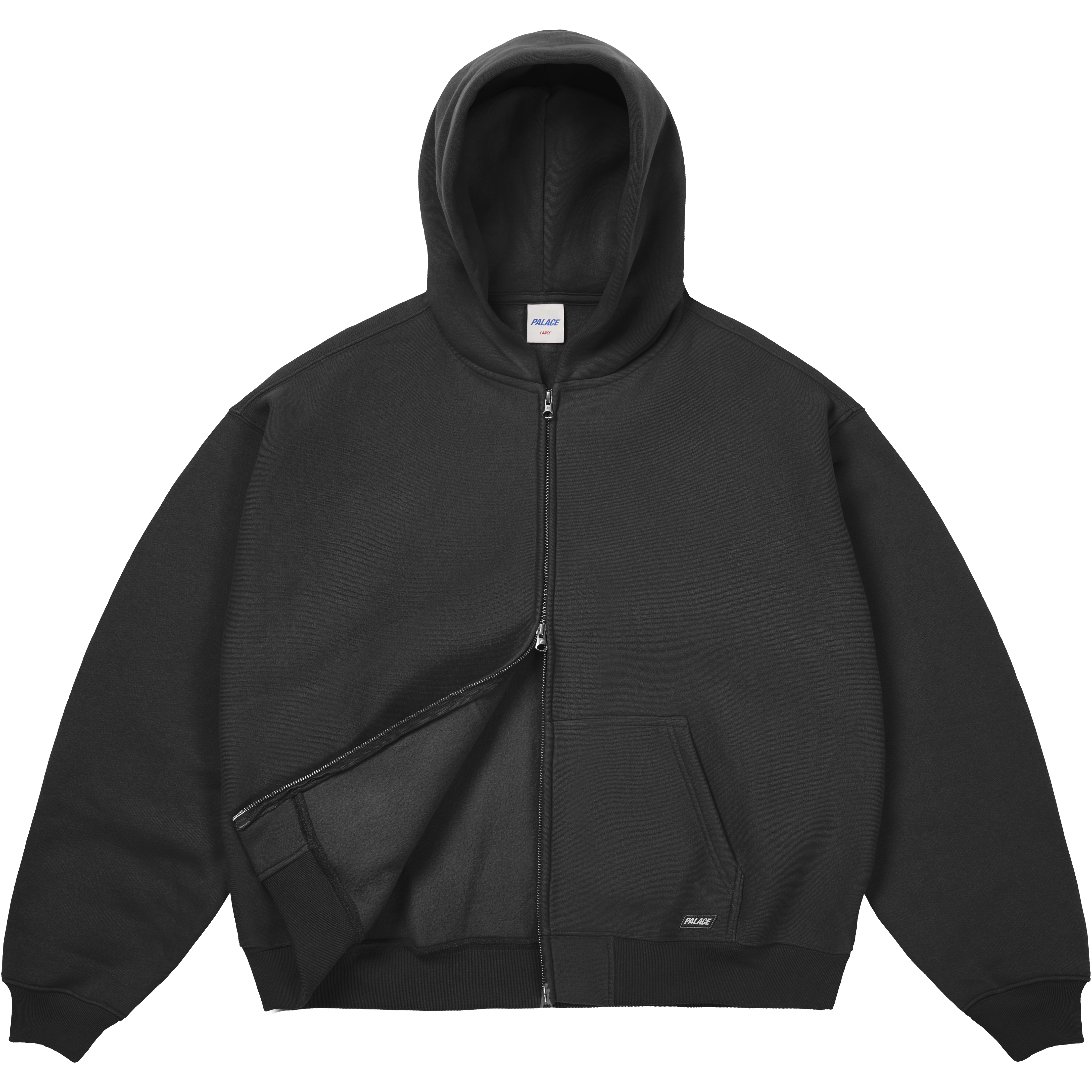 Palace UNISEX ZIP HOOD BLACK