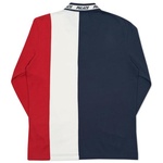 Thumbnail VERTICAL TRI STRIPE L/S POLO NAVY / WHITE / RED one color