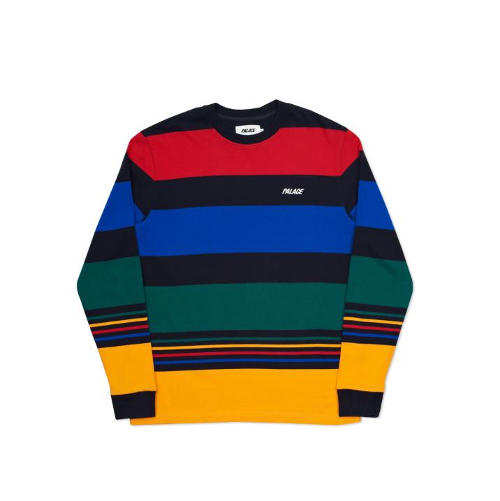 Thumbnail HEAVY STRIPE L/S T-SHIRT DARK NAVY / MULTI one color