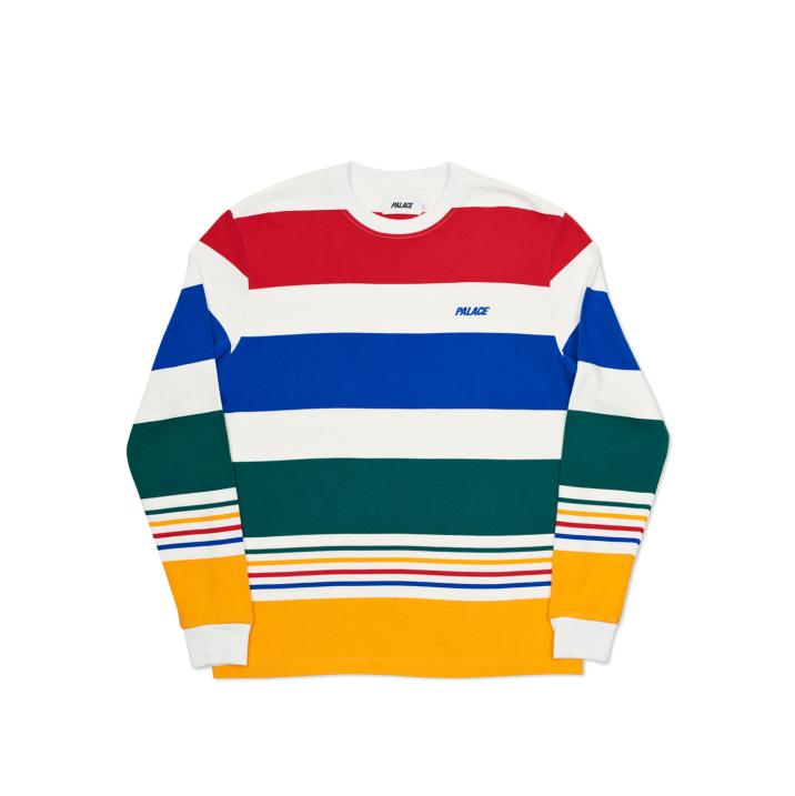 Thumbnail HEAVY STRIPE L/S T-SHIRT WHITE / MULTI one color