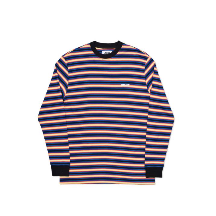 Thumbnail NEON STRIPE L/S T-SHIRT BLACK / ORANGE one color