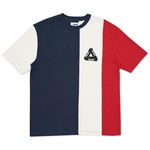 Thumbnail VERTICAL TRI STRIPE T-SHIRT NAVY / WHITE / RED one color