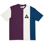 Thumbnail VERTICAL TRI STRIPE T-SHIRT PURPLE / WHITE / TEAL one color
