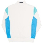Thumbnail PANELLED TRACK TOP WHITE / BLUE-LIGHT BLUE one color