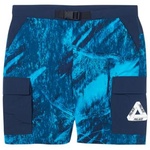 Thumbnail ASYMETRIC REAL TREE SHELL SHORTS BLUE one color
