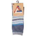 Thumbnail WAVEY STRIPE SOCK GREY MARL / BLUES one color