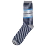 Thumbnail WAVEY STRIPE SOCK GREY MARL / BLUES one color