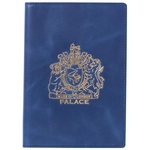 Thumbnail LEATHER PASSPORT CASE BLUE one color