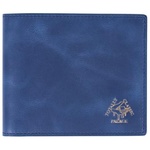 Thumbnail LEATHER BILLFOLD WALLET BLUE one color