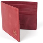 Thumbnail LEATHER BILLFOLD WALLET RED one color