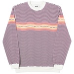 Thumbnail WAVEY STRIPE CREW BURGUNDY one color
