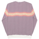 Thumbnail WAVEY STRIPE CREW BURGUNDY one color