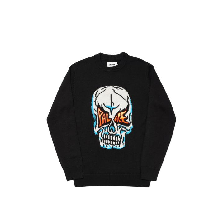 Thumbnail SKULL KNIT BLACK one color