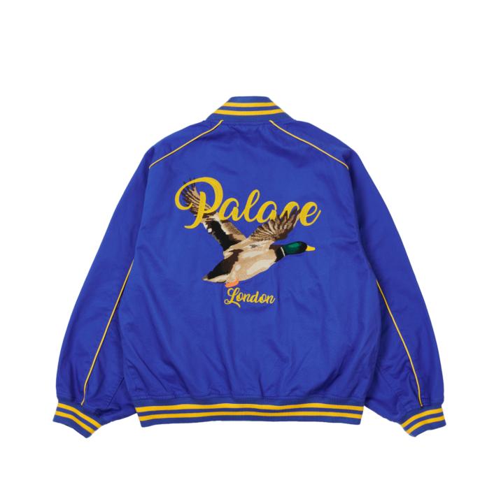 Thumbnail CHAIN STITCH BOMBER JACKET BLUE one color