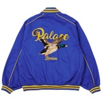 Thumbnail CHAIN STITCH BOMBER JACKET BLUE one color