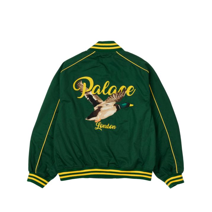 Thumbnail CHAIN STITCH BOMBER JACKET GREEN one color