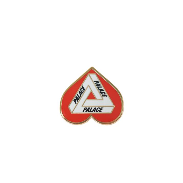 HEARTY PIN BADGE RED one color