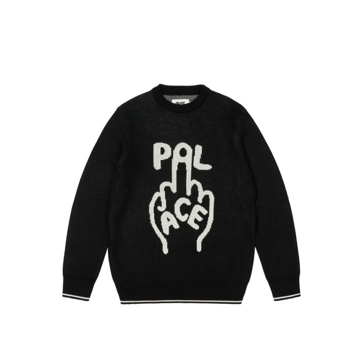 Thumbnail FINGER UP KNIT BLACK one color