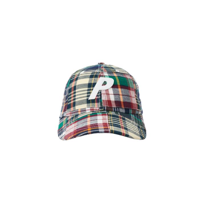 Thumbnail CHECK P 6-PANEL NAVY MADRAS one color