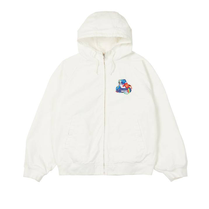 TRI-FLAG HOODED JACKET WHITE one color