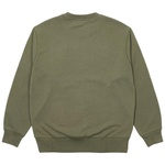 Thumbnail BASICS LOGO CREW OLIVE one color