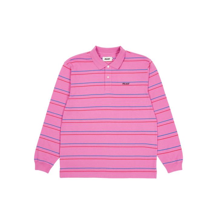 Thumbnail UNDERLINE LONGSLEEVE POLO PINK one color