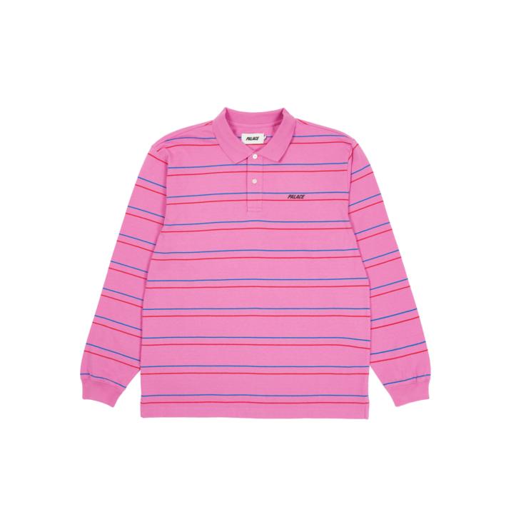 Thumbnail UNDERLINE LONGSLEEVE POLO PINK one color