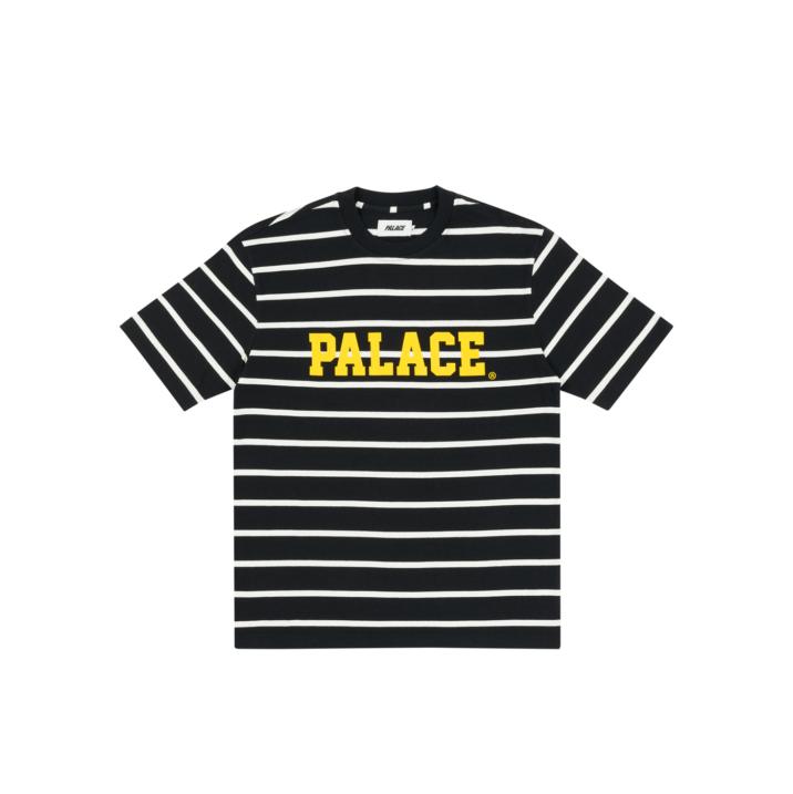 Thumbnail HEALTHILY STRIPE T-SHIRT BLACK / WHITE one color