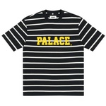 Thumbnail HEALTHILY STRIPE T-SHIRT BLACK / WHITE one color