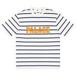 Thumbnail HEALTHILY STRIPE T-SHIRT WHITE / BLUE one color