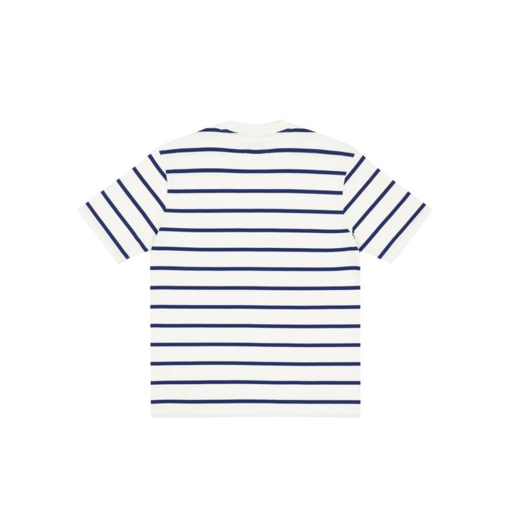 HEALTHILY STRIPE T-SHIRT WHITE / BLUE one color