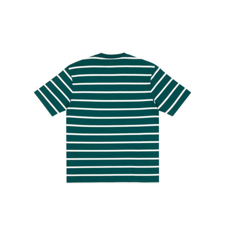 Thumbnail HEALTHILY STRIPE T-SHIRT GREEN / WHITE one color