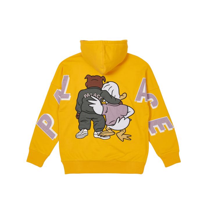 DOG AND DUCK DROP SHOULDER HOOD YELLOW one color