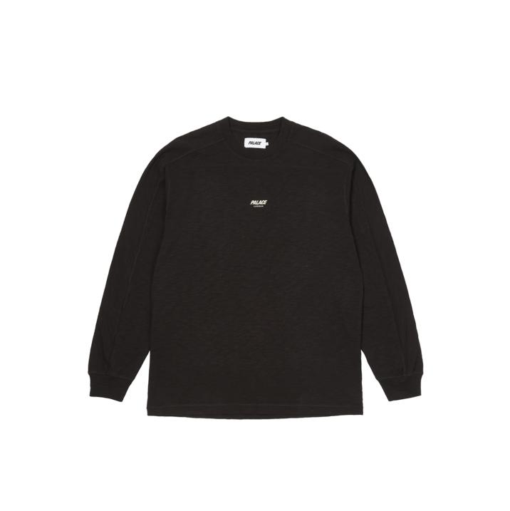 SLUB ZIG ZAG LONGSLEEVE BLACK one color