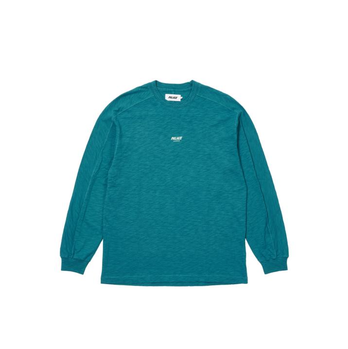 SLUB ZIG ZAG LONGSLEEVE TEAL one color