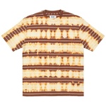 Thumbnail BLEACHED STRIPE T-SHIRT BROWN one color