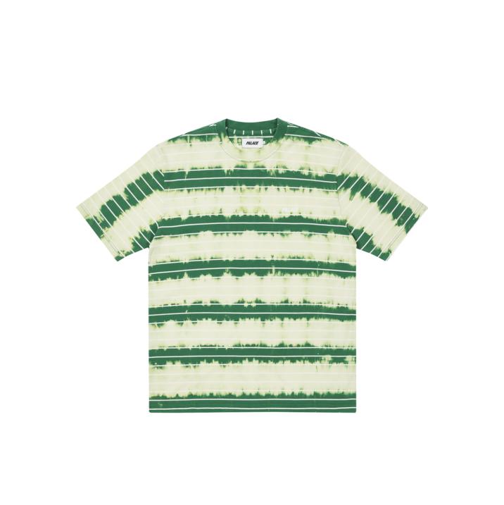 Thumbnail BLEACHED STRIPE T-SHIRT GREEN one color