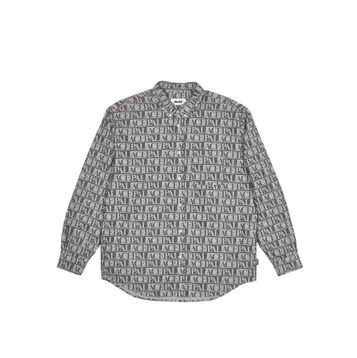 Thumbnail DOMINO PRINT OXFORD SHIRT BLACK one color