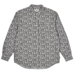 Thumbnail DOMINO PRINT OXFORD SHIRT BLACK one color