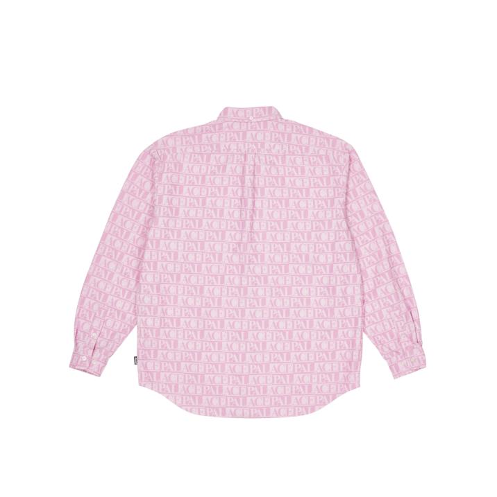 DOMINO PRINT OXFORD SHIRT PINK one color