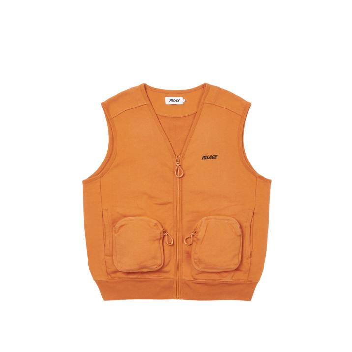 Thumbnail PALACE LONDON SWEAT GILET RUST one color