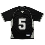 Thumbnail MESH FOOTBALL TOP BLACK one color