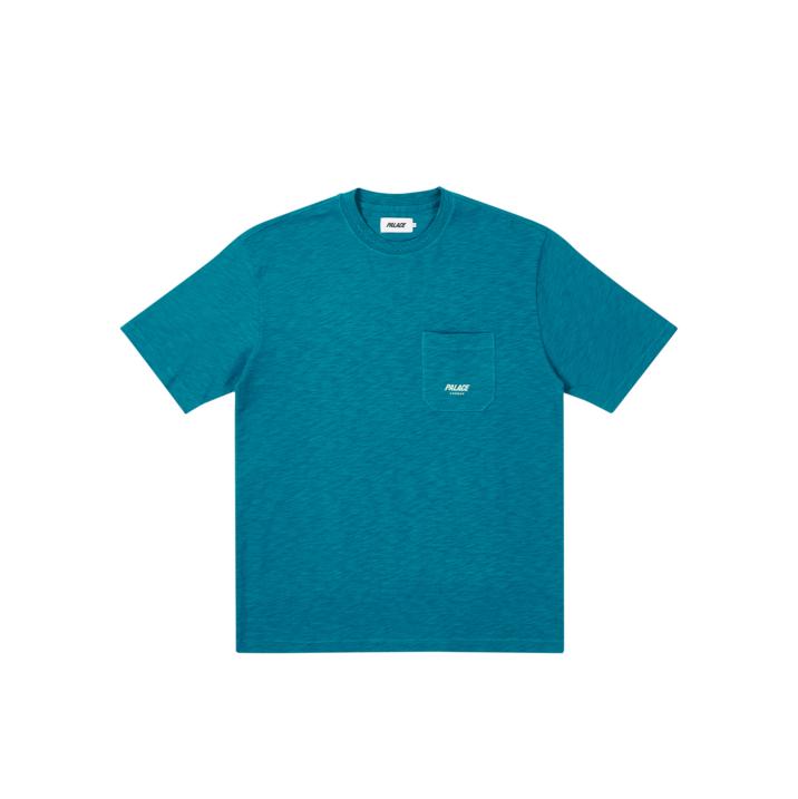 Thumbnail SLUB POCKET ZIG ZAG T-SHIRT TEAL one color