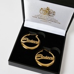 Thumbnail PALACE HOOP EARRINGS GOLD PLATED one color