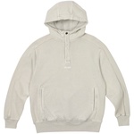 Thumbnail WASHED TERRY 1/4 PLACKET HOOD SMOKE GREY one color